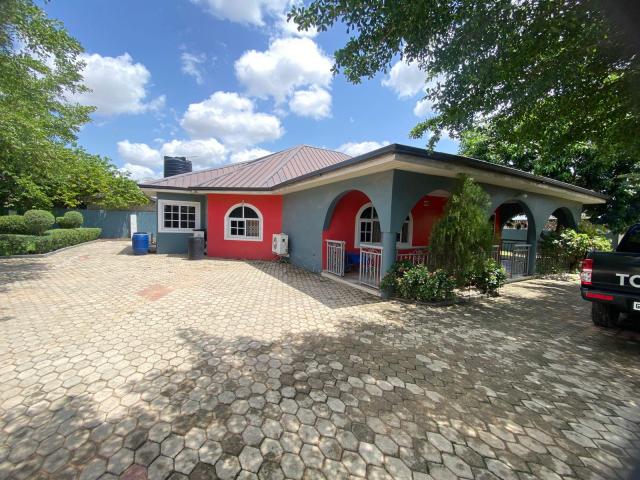 A 4 bedroom house with spacious compound.