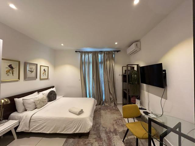 Elegant Fully Serviced Studio Apartment for Rent in Embassy Gardens, Cantonments – $1,600/month