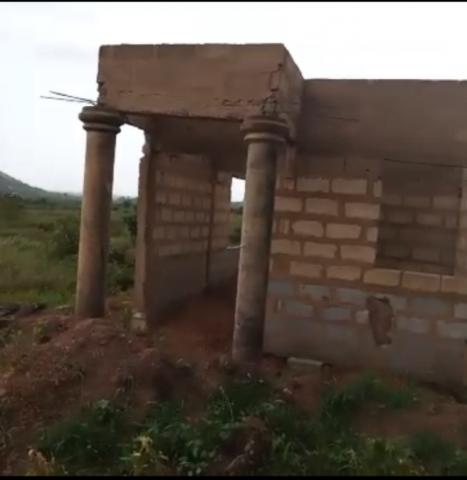 Uncompleted 9-Bedroom Property with 2 Shops for Sale – Akoti, Kasoa Road