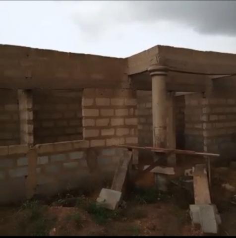 Uncompleted 9-Bedroom Property with 2 Shops for Sale – Akoti, Kasoa Road