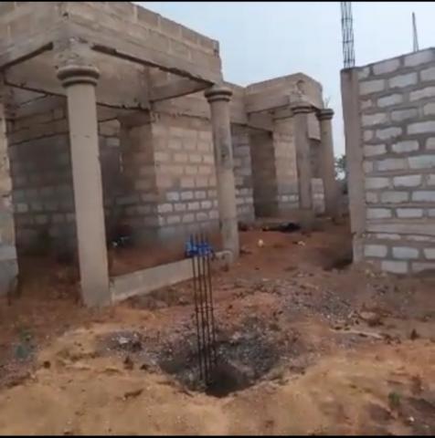 Uncompleted 9-Bedroom Property with 2 Shops for Sale – Akoti, Kasoa Road