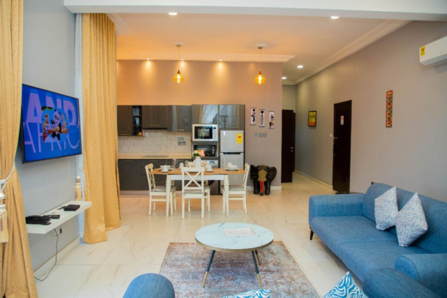 Premium 1-Bedroom Serviced Suite for Short Let in Ashaley Botwe, Adenta