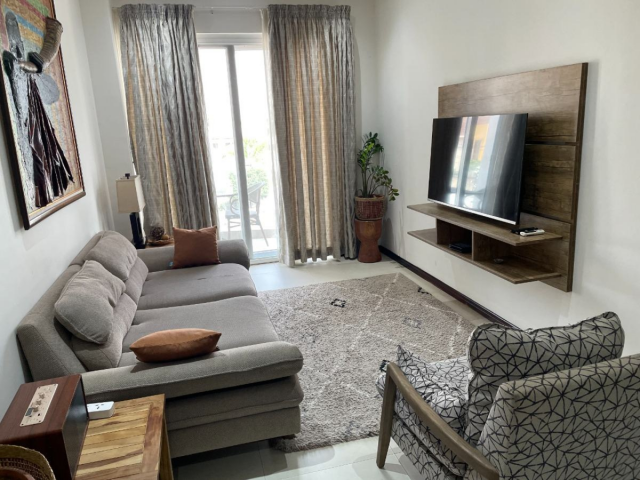 Modern Furnished 1-Bedroom Apartment for Long-Term Rent in Cantonments, Accra