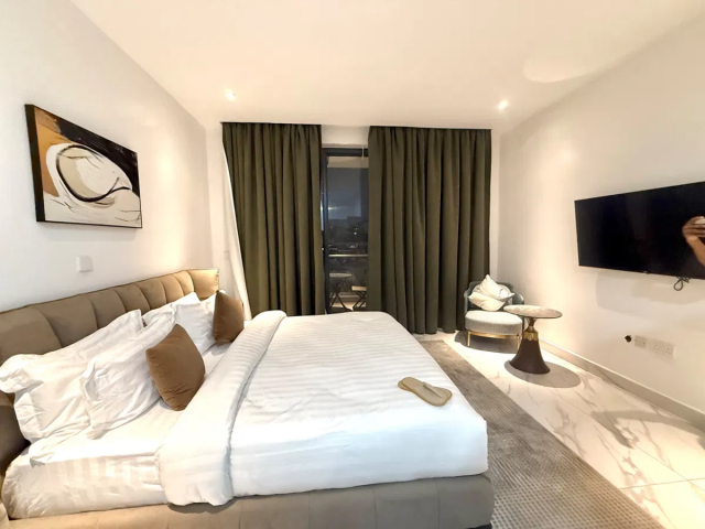 Furnished 1-Bedroom Apartment with Pool & Gym for Rent in East Legon