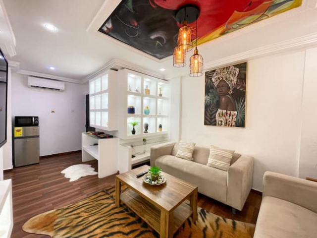 Luxurious Fully Furnished 1-Bedroom Serviced Apartment in Spintex, Accra