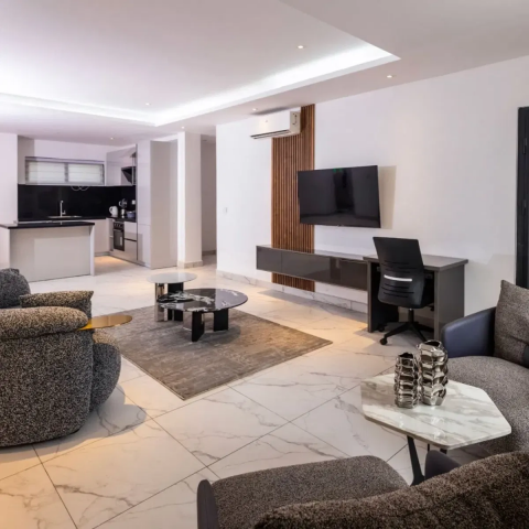 Executive Furnished 1-Bedroom Studio Apartment for Short Let in East Legon