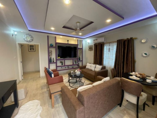 Tastefully Furnished 2-Bedroom Serviced Apartment for Short Let in Dansoman, Accra