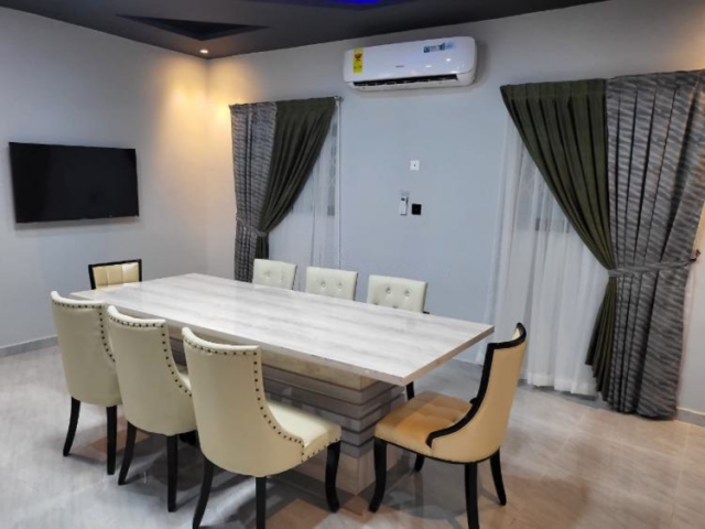 Furnished 4-Bedroom Detached Duplex with Swimming Pool for Short Let