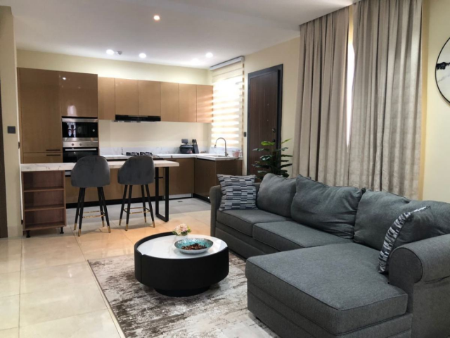 Luxury 1-Bedroom Furnished & Fully Serviced Apartment in Cantonments, Accra