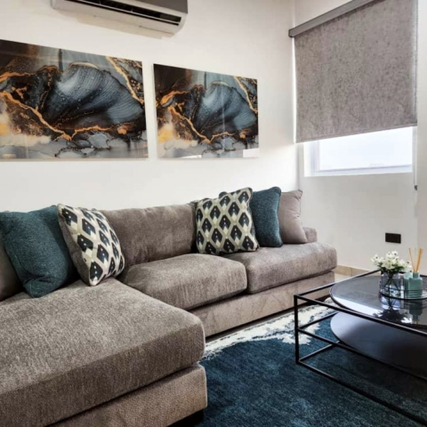 Fully Furnished 1-Bedroom Serviced Airbnb Apartment in Cantonments, Accra