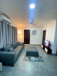 Furnished 1-Bedroom Ground Floor Apartment for Rent in Labone, Accra