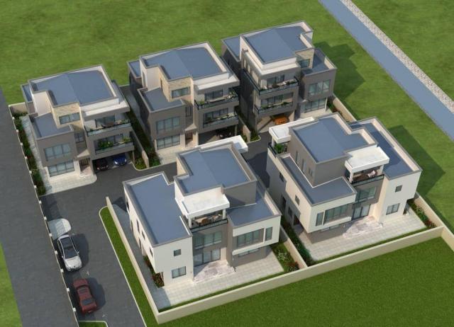 A 3 story house with 5 bedroom